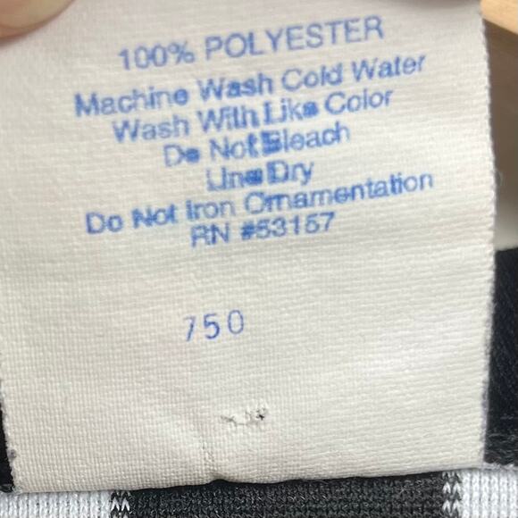 Majestic Referee Officials Jersey Shirt XL Black White Striped Vintage Sports - Picture 8 of 8